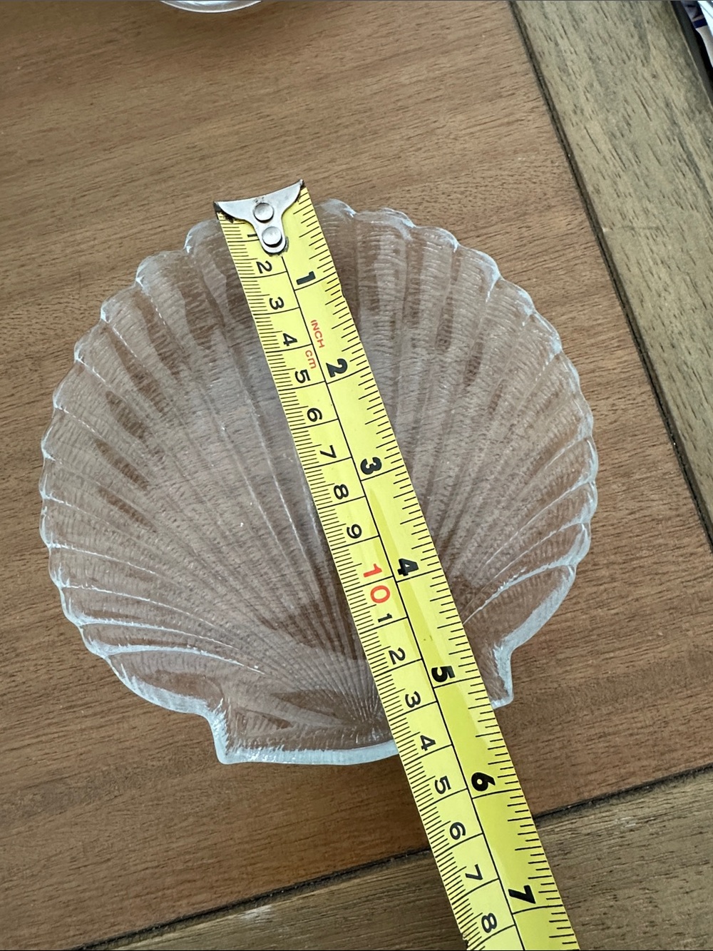 Clear Glass Shell Dish - Picture 6 of 6
